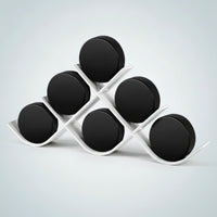 Hockey Puck Display Case with Acrylic Cradle Premium Acrylic Stand with Curved Cradle Puck Display Stand Interlocking