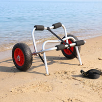 Kayak Cart Wheeled Kayak Trolley Padded Canoes Trolley for Surfers