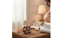 7 Ball Massager Neck and Shoulder Relief Wooden Bead Massager Smooth Surface