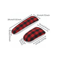2 Pieces Stuffed Ironing Pad Portable Plaid Pressing Pad Heat-Resistant