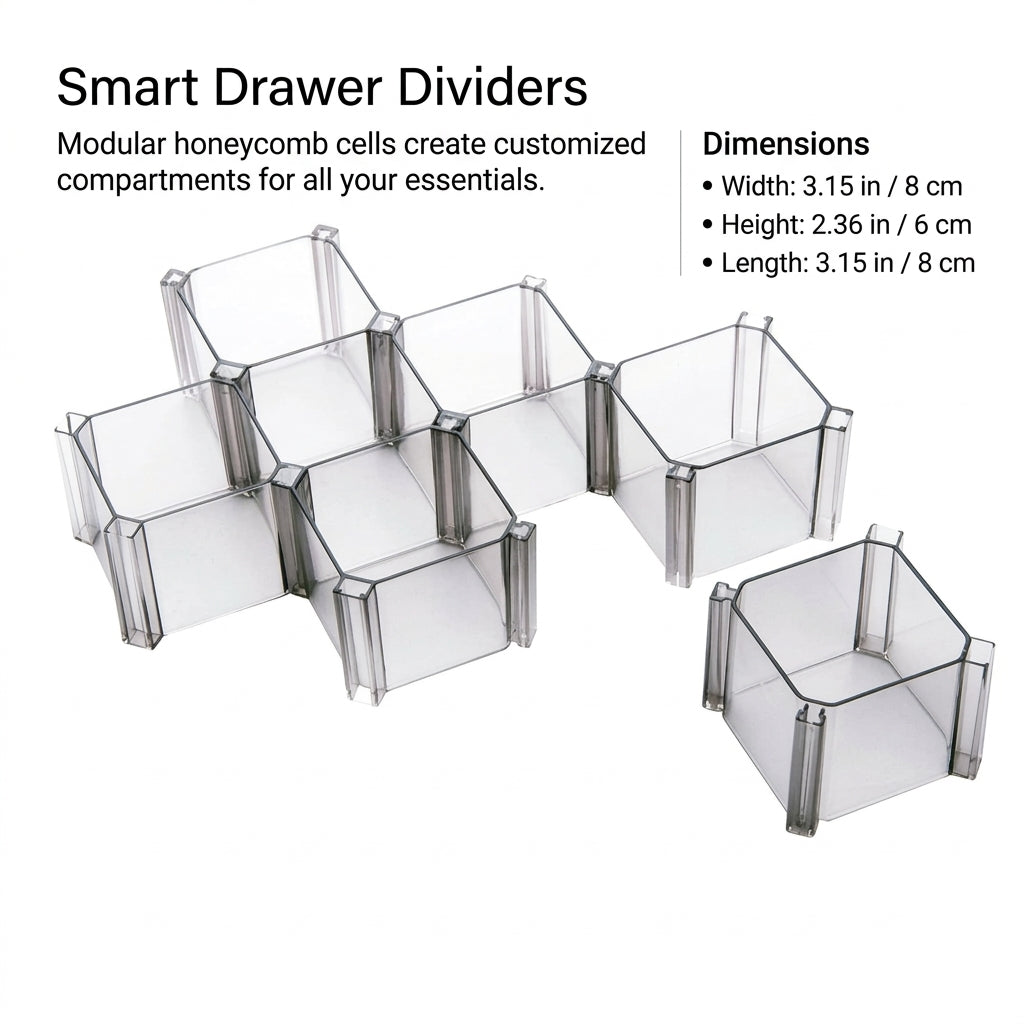 Drawer Organizer for Underwear Socks, Pull Out Stackable Grid, Make Up Organiser Storage for Adults, Closet Organization Kitchen Dividers
