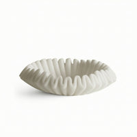 Irregular Fruit Bowl Pleated Sculptural Fruit Bowl Minimalist for Clean-Liners, Dining Table