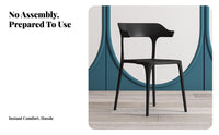Bowed-Backrestrear Side Chair Nordic and Design Household Furniture Minimalist Design Easy to Clean for Home Dwellers