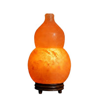 Gourd-Shaped Mineral Lamp Hand-Carved Night Light Natural for Bedroom