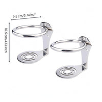 Stainless Steel Cup Holder Polished Mountable Cup Holder Curved Support