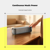Portable Bass Speaker, HiFi Stereo Sound, Home & Outdoor