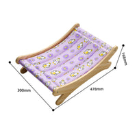 Wooden Pet Lounge Chair Waterproof Elevated Cooling Pet Bed Moisture-Proof