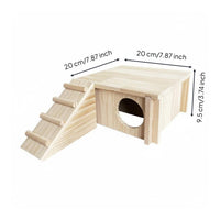 Wooden Enclosure Ramp Light Wood Wooden Pet Ramp Ladder-Design