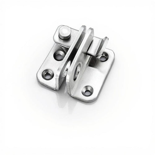 Stainless Steel Door Latch, No-Drill Barrel Bolt, Rust-Resistant Lock, Security for Wooden Doors, Cabinets, Gates
