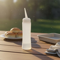 Press Bottle Reusable Condiment Press Bottle Leak-Resistant Refillable Sauce Dispenser for Restaurant, BBQ, Picnic