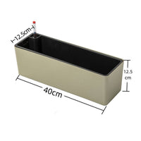 Vegetable Growing Container Narrow Border Design Plastic Window Box for Balcony