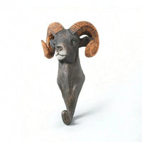 Animal Wall Hook Artisanal-Style Hanger for Entryway