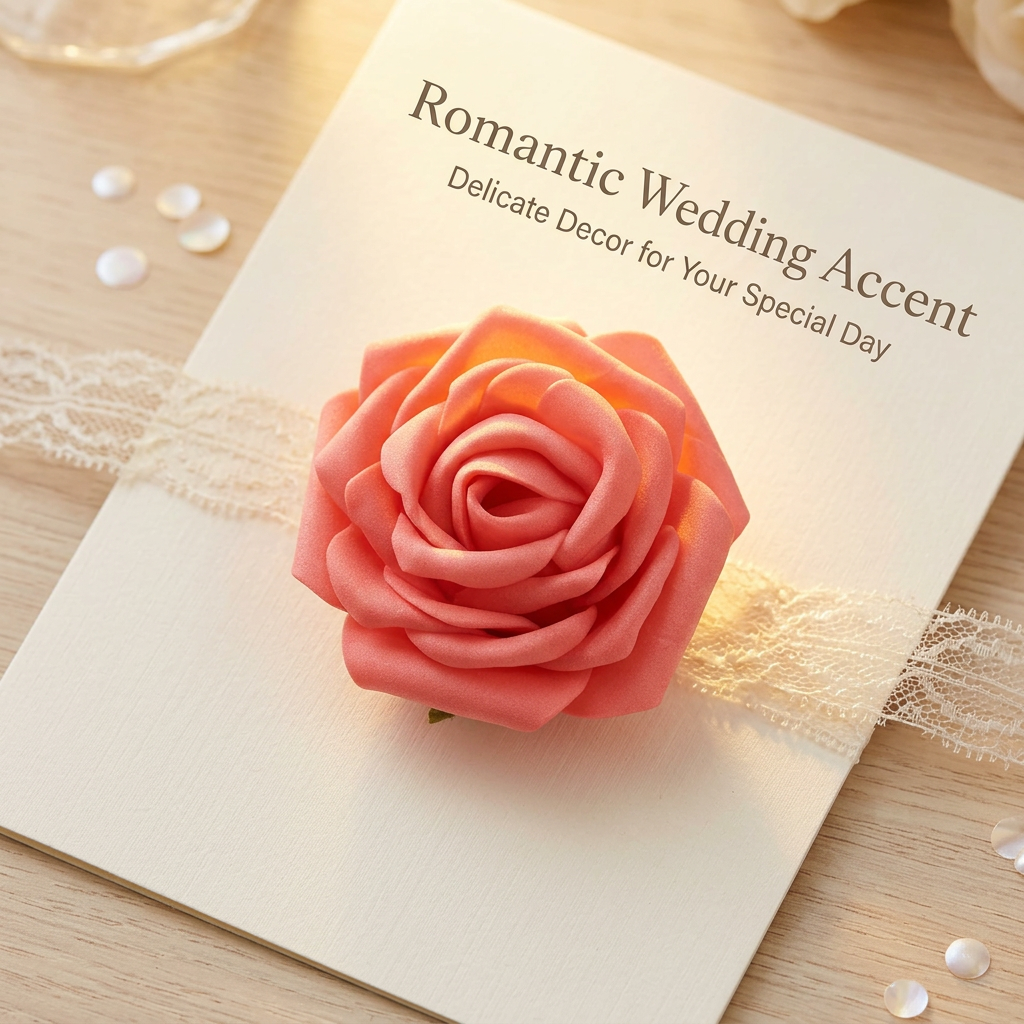 Mini Foam Rose Heads for Crafts, Small for DIY Valentine's Day Wedding Decor, Crafts Small Roses for Party