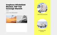 Graphene Windproof Waterproof Handlebar Mitts for Winter
