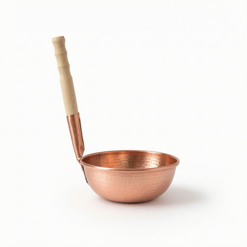 Copper Small Pot Single-Serving Copper Pot Rustic for Tabletop Cooking