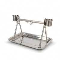 Tabletop Bird Stand with Cups Compact Pet Supply Easy to Clean for Desk