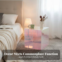 Iridescent Acrylic Table Rainbow Color Household Furnishing Minimalist