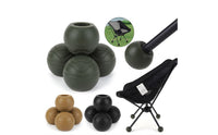 4 Pieces Chair Leg Protectors Flexible Chair Leg Floor Protectors Easy to Install   for Folding Chairs