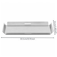 Silver Serving Tray with Handles Polished Mirrored Serving Tray Lightweight