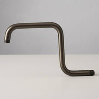 Z-Shaped Shower Arm 90-Degree Bathroom Fixture Polished Cylindrical