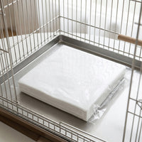 Bird Cage Liner and Round Cage Mat, 200 Precut Absorbent Non Woven Bird Tray Liner Sheets, Thickened Round Cage Liner for Bird Cage Cleaning.