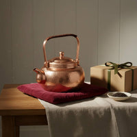 1.7 Liter Handmade Copper Teapot Anti-Scald Handle Stovetop Tea Kettle