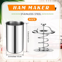 304 Stainless Steel Meat Steamer Pot with Thermometer for Ham Making