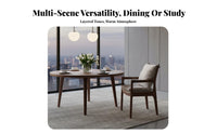 Wooden Armchair Nordic Design Single Person Seat sturdy Wood Frame Comfortable paddinging for Professionals, perusing corner
