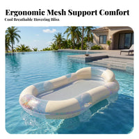 Supportive Pool Lounger with Mesh Seat