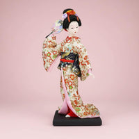 Japanese Geisha Doll Handmade Kimono Lady Figurine Gift Idea for Living Room
