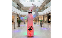 Spooky Halloween Inflatable Ghost Scary Halloween Ghost Inflatable Easy Setup Weather-Resistant for Porch
