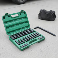 Hex Socket Wrench Tool Kit Manual Tool Kit with Case Rust-Resistant Hand Tools Sturdy for DIYers