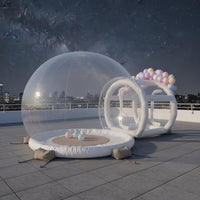 Long-Lasting PVC Inflatable Bubble Tent Waterproof Inflatable Bubble House Weatherproof Transparent Dome Tent Spacious Interior for Hoteliers, Event Planners