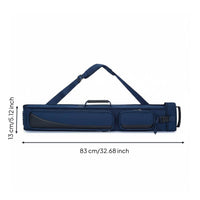 1/2 Pool Cue Case Adjustable Shoulder Strap 1/2 Split Cue Bag Large Capacity