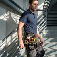 Electrician Tool Pouch with Belt Clip Multi-Pocket Tool Pouch with Belt Clip Heavy Duty Lightweight for Electricians