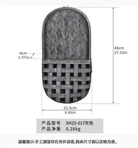 椭圆室内木质挂篮壁挂装饰插花装饰田园风置物篮民宿背景墙面挂饰