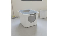 Cat Litter Box Odor Control Enclosed Cat Pet Waste Container Easy to Hygienic Pet Toilet for Cats