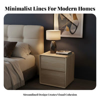 Curved Single-Drawer Cabinet Minimalist & Design Nightstand adaptable Use