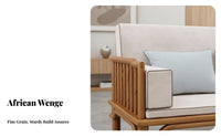 New Chinese aesthetic Modern Oriental Single Sofa durable Wood Frame Armchair Minimalist Aesthetic Lounge Chair Padded Seat and rear for Office Professionals, Design aficionados, Living Room, Small Spaces, Reception Area, study niche