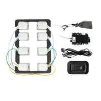 8-Point Pneumatic Massage System for Car Seats with TPU Air Bags, Quiet Aviation Seat Modification Accessory
