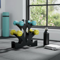 Dumbbell Tree Stand Space-Saving V-Shaped Dumbbell Rack Easy Assembly Vertical Weight Organizer for Office