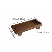 Walnut Wood Tray Sturdy Vanity Tray Easy to Clean for Desktop