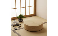 Zafu Meditation Cushion Easy to Place Round Rope Cushion Natural Cotton Cover