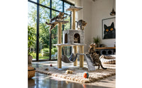 Multi-Level Feline Tree Hanging Feline Sling Pet Furniture Stable