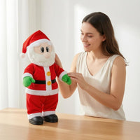 Battery Powered Musical Santa Figurine Spanish-Language Theme Musical Santa Figure
