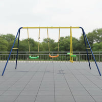 V-Shaped Frame Swing Set Galvanized Children's Swing Set Treated