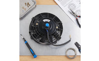 Black Cooling System Cooling Fan with Mounting Kit High Performance Universal Cooling System Cooling Fan Small for Car Enthusiasts