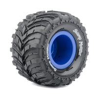 PYFORE 96mm Diameter 1/14 1/16 Universal Tires for Small Monster Trucks ARRMA and MJX