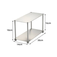 Desktop Storage Rack Antianti-Smudge Desk Organizer Shelf Open-Frame for Vanity