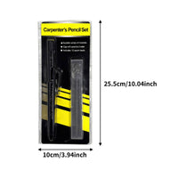 Slim Carpenter Writing Implement Set Metal Tip Work Tool Sanding Pad